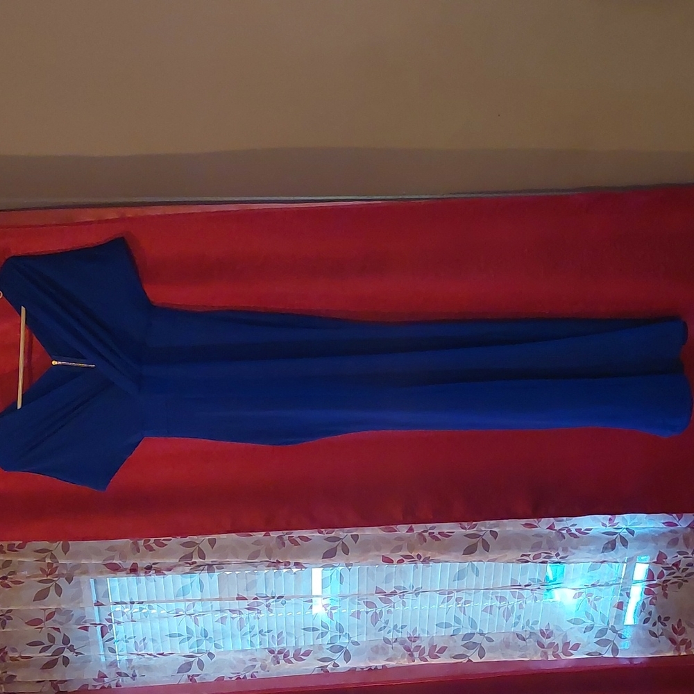 Long blue dress